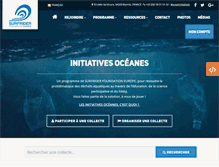 Tablet Screenshot of initiativesoceanes.org
